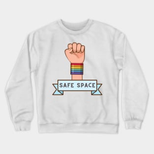 Safe Space LBGTQ Movement Crewneck Sweatshirt